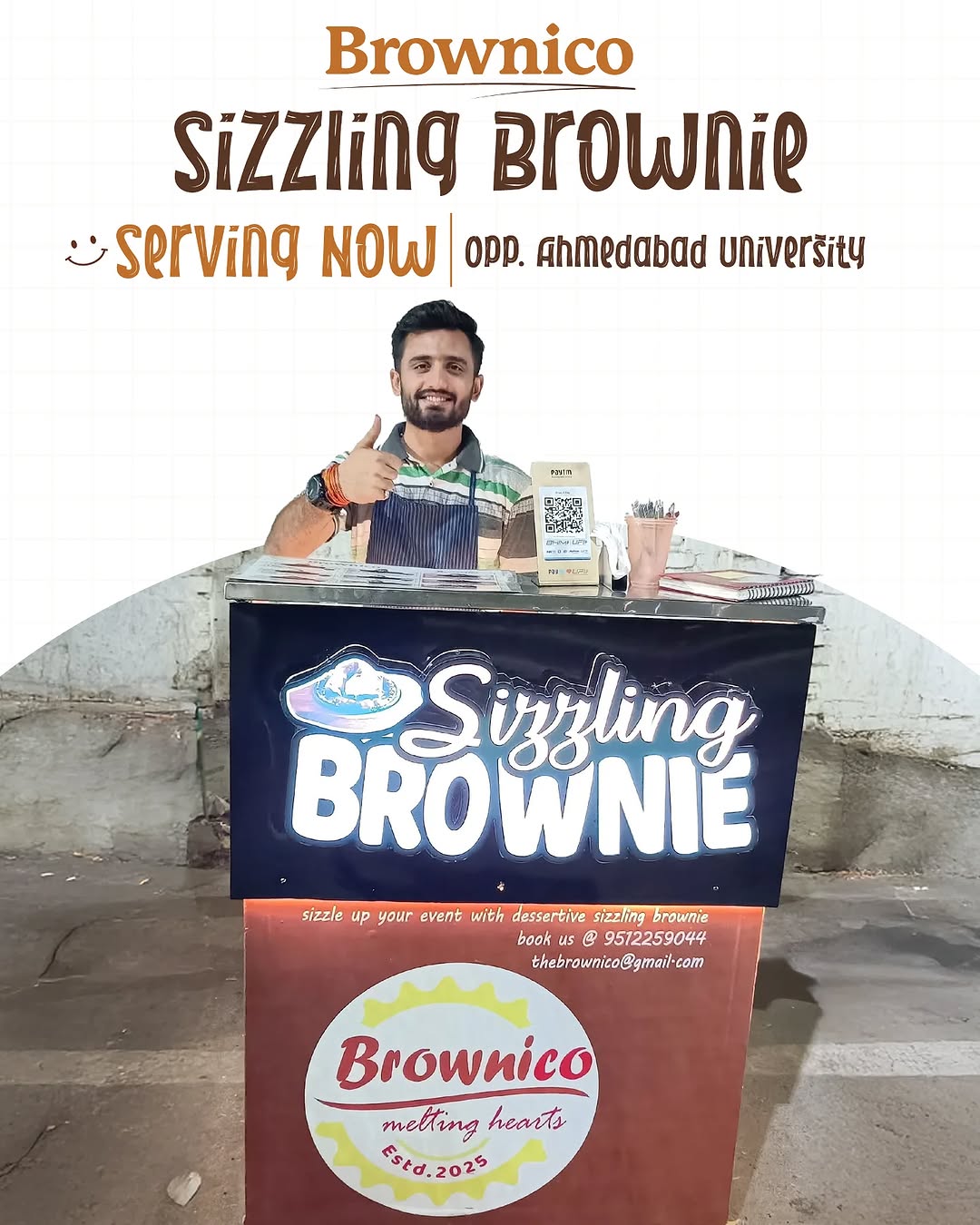 Brownico Sizzling Brownie Banner